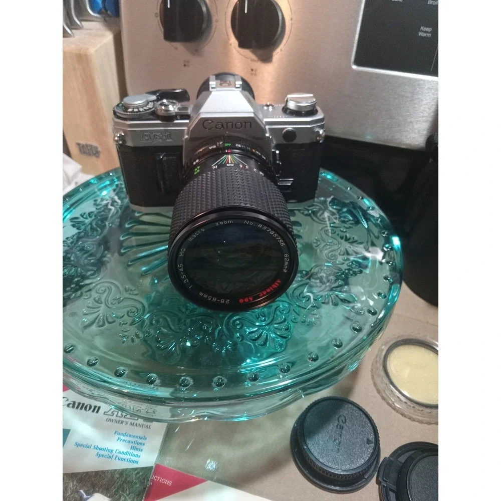 Canon AE-1 Camera + Vintage Lenses/Accessories Filter Flash Cannon Lens Fed Film